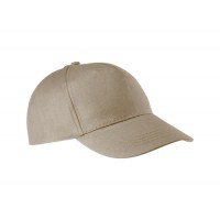 BONÉ 5 PAINEIS BEGE KP.116